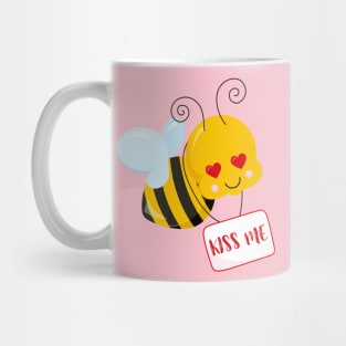 Cute Bee Valentine's day Design Mug